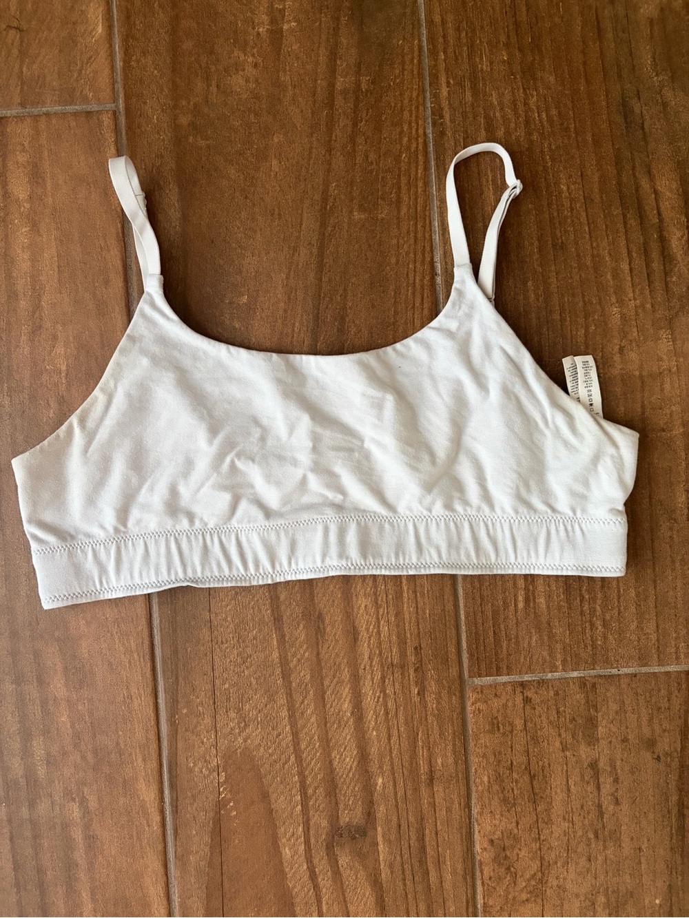 Allbirds Seamless White Bralette